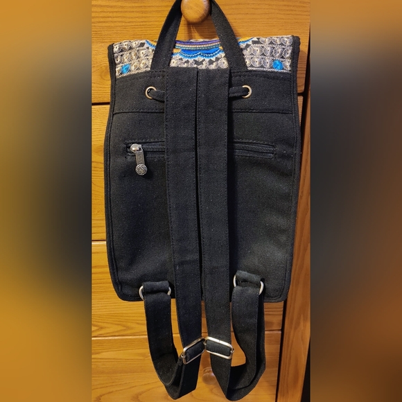 Embroidered Boho Small Backpack - Picture 2 of 9